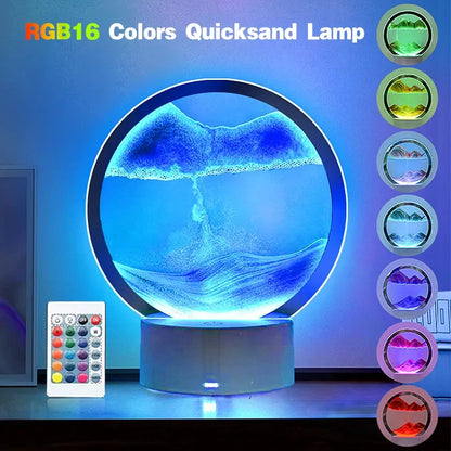 Color Changing Sandscape Lamp with Remote