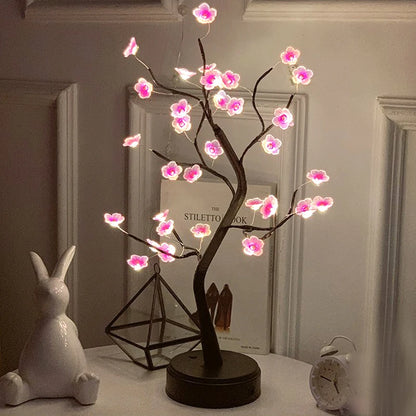 Enchanting LED Rose Leaf Table Lamp - PearlFlamingo