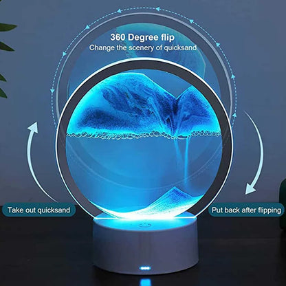 Color Changing Sandscape Lamp with Remote