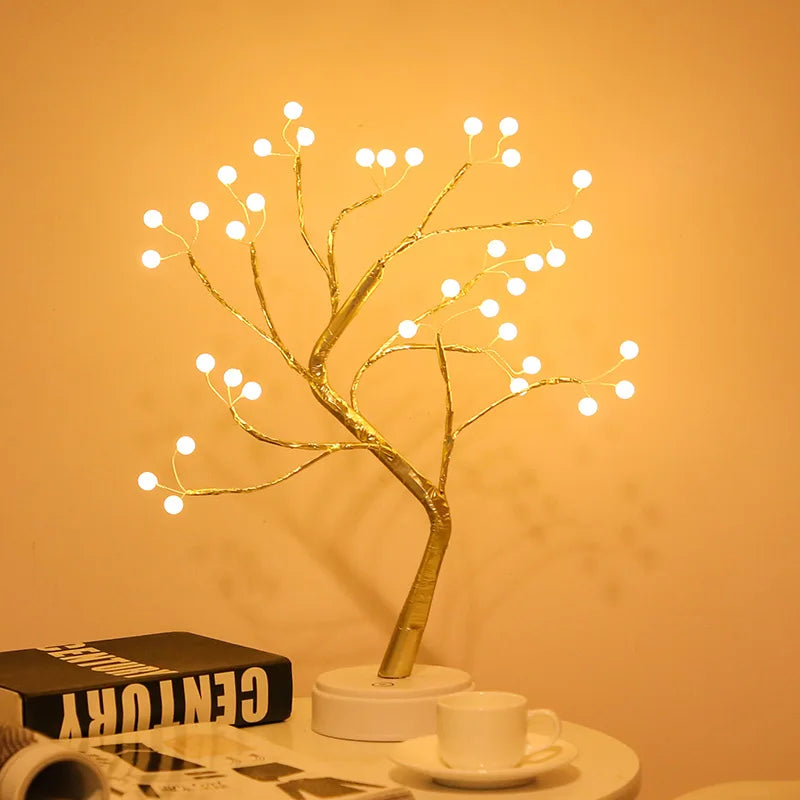 Enchanting LED Rose Leaf Table Lamp - PearlFlamingo