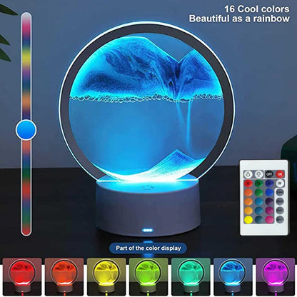 Color Changing Sandscape Lamp with Remote