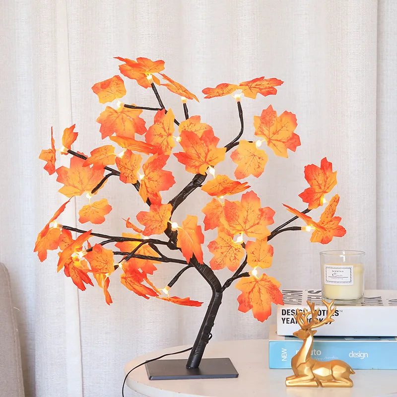 Enchanting LED Rose Leaf Table Lamp - PearlFlamingo