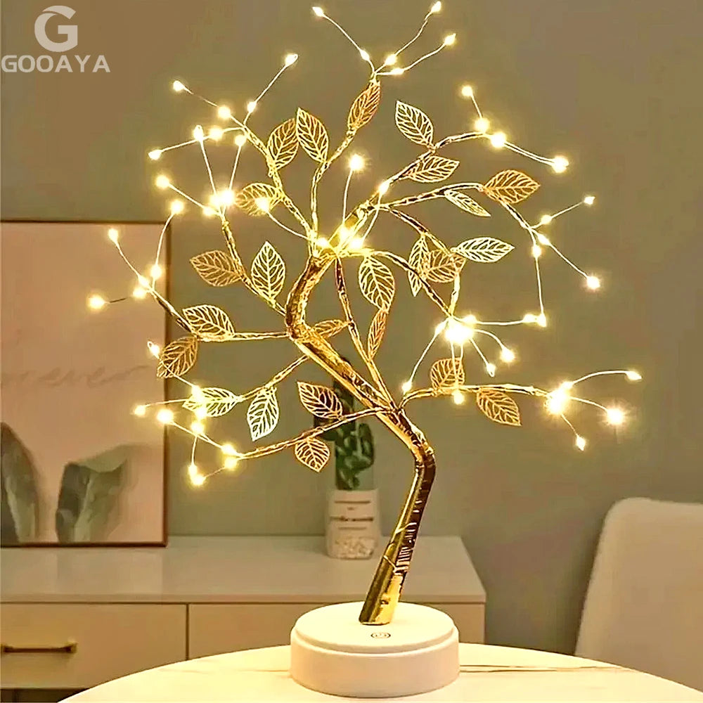 Enchanting LED Rose Leaf Table Lamp - PearlFlamingo