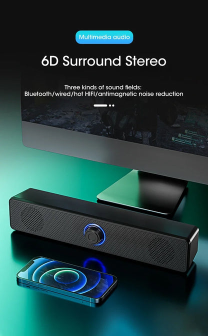 PC Soundbar Bluetooth Speaker