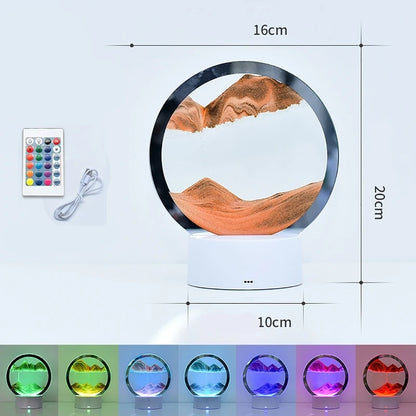 Color Changing Sandscape Lamp with Remote