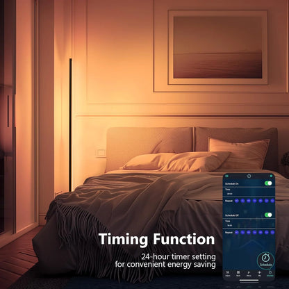 Smart Floor Lamp with Music Sync - PearlFlamingo