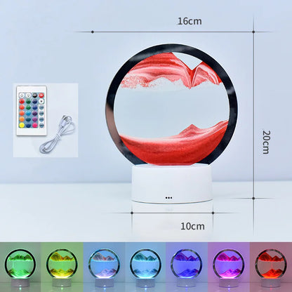 Color Changing Sandscape Lamp with Remote