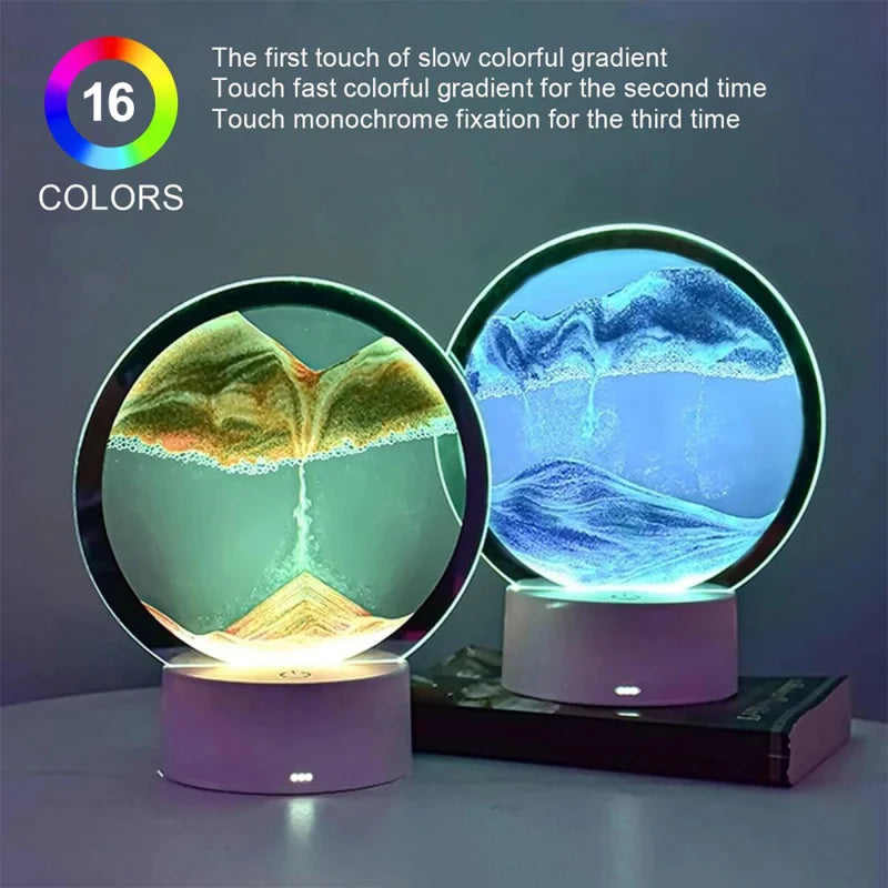 Color Changing Sandscape Lamp with Remote