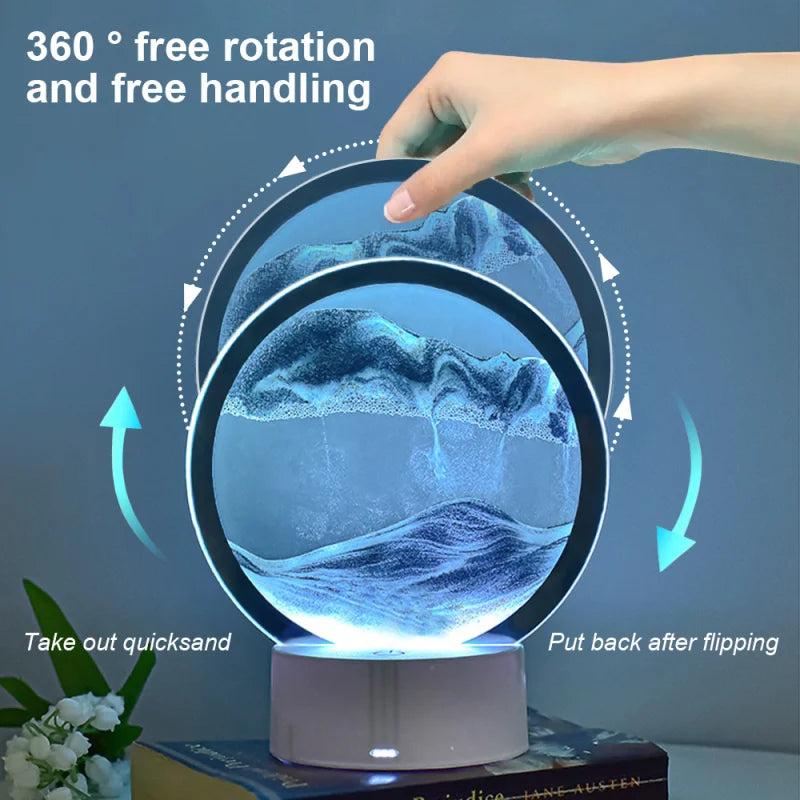 Color Changing Sandscape Lamp with Remote