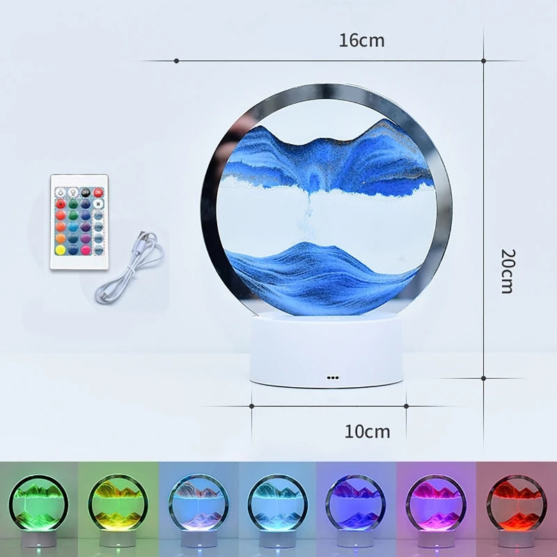 Color Changing Sandscape Lamp with Remote