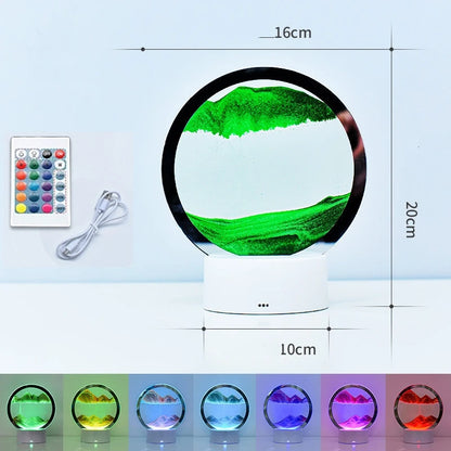 Color Changing Sandscape Lamp with Remote