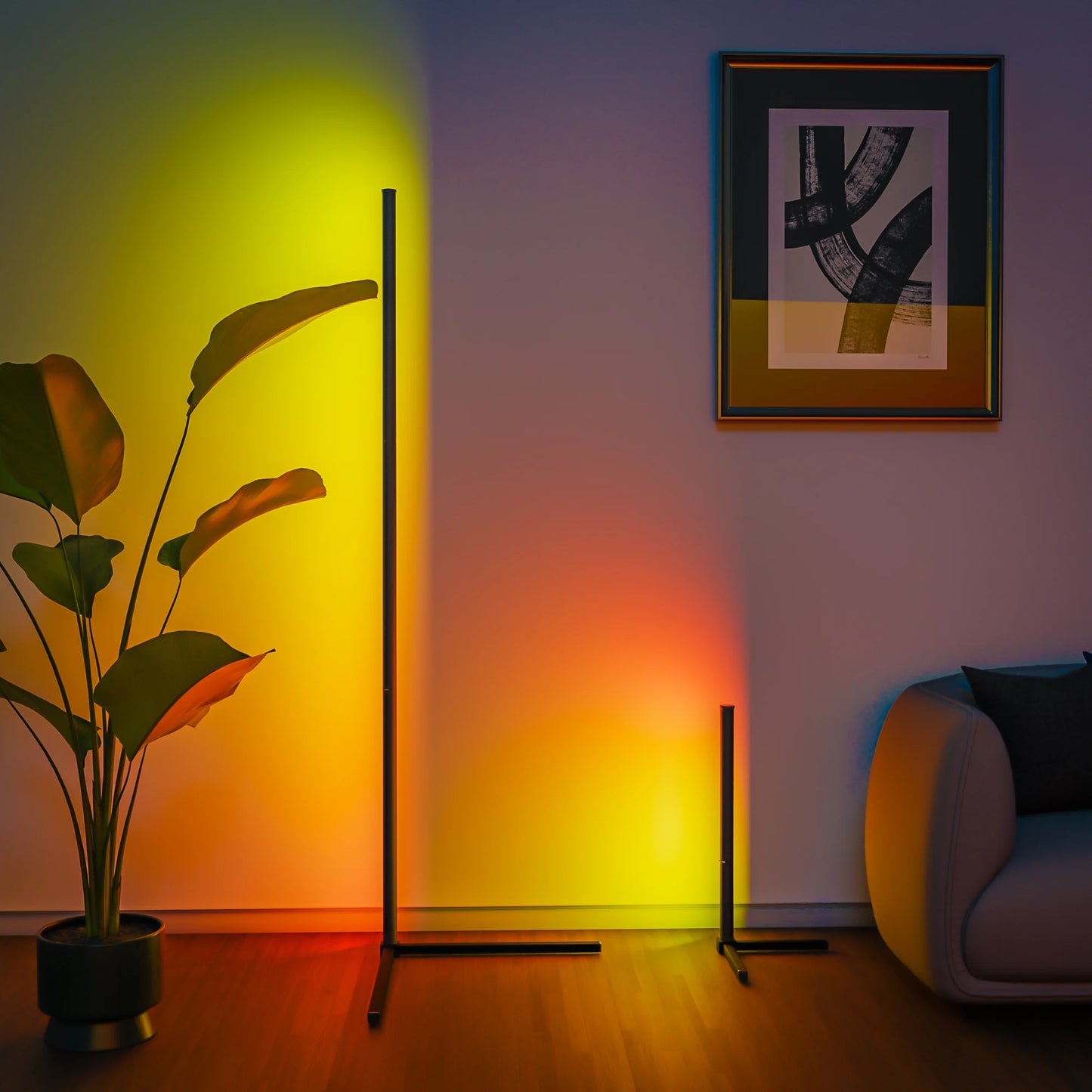 Smart Floor Lamp with Music Sync - PearlFlamingo