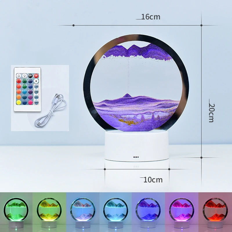 Color Changing Sandscape Lamp with Remote