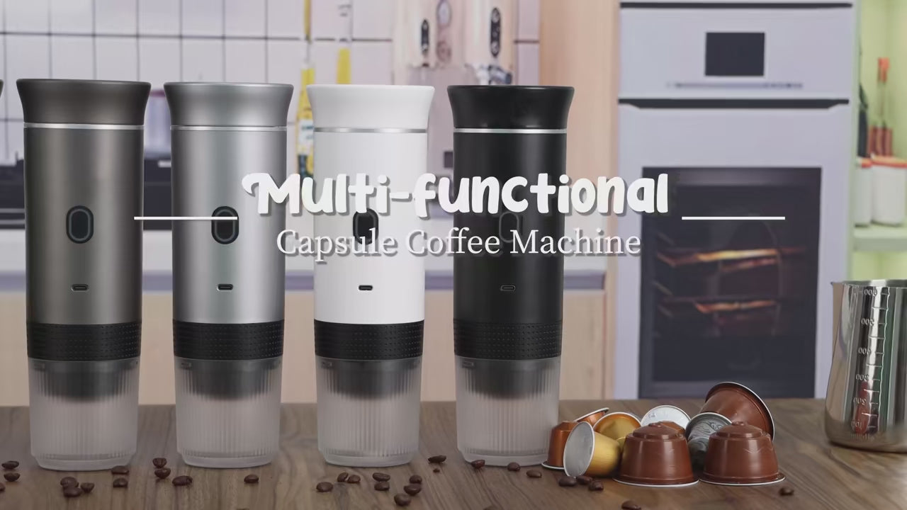 Load video: Portable Espresso Coffee Maker